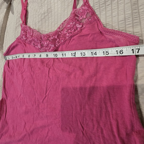 Elle Raspberry Lace Cami - Picture 2 of 3
